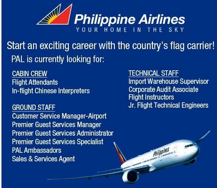 philippine airlines hiring office staff|Philippine Airlines .